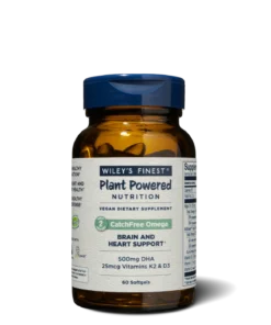 Wiley's Finest CatchFree Omega-3, 60 capsule molli con DHA vegetale da alghe e con le vitamine K2 e D3.
